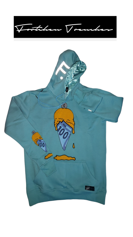 CASH CREAM (TURQUOISE) HOODIES