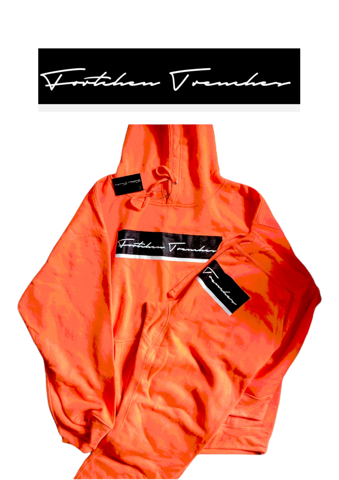 FTRENCHES JOGGER SET (BUSSIN ORANGE)