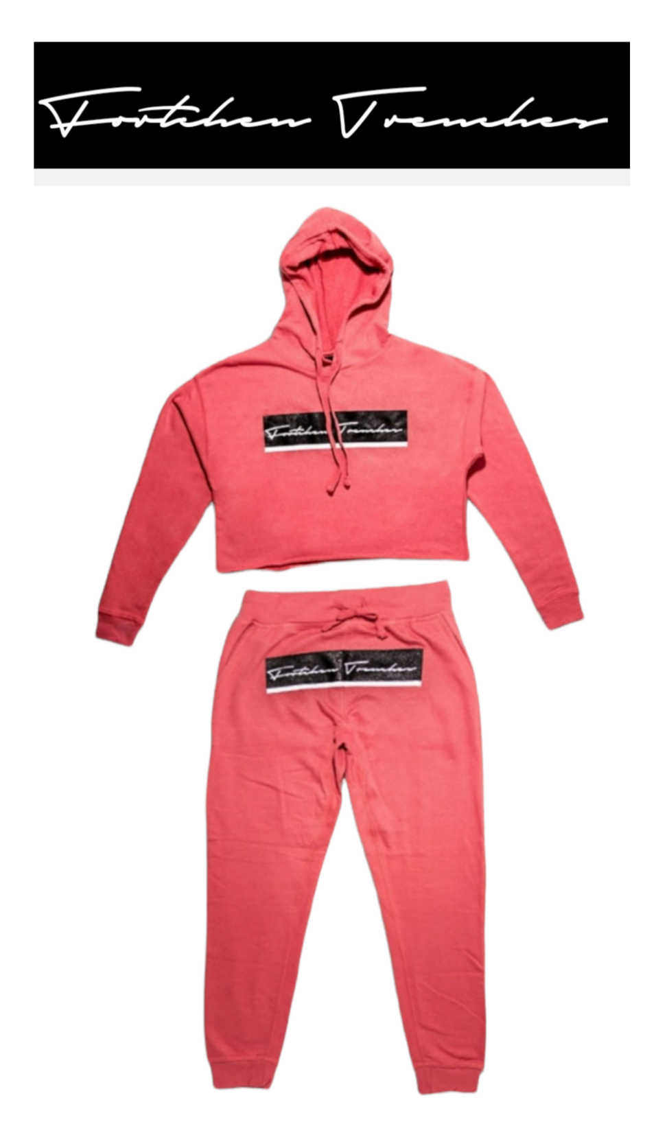 FTRENCHES JOGGER SET (PINK)